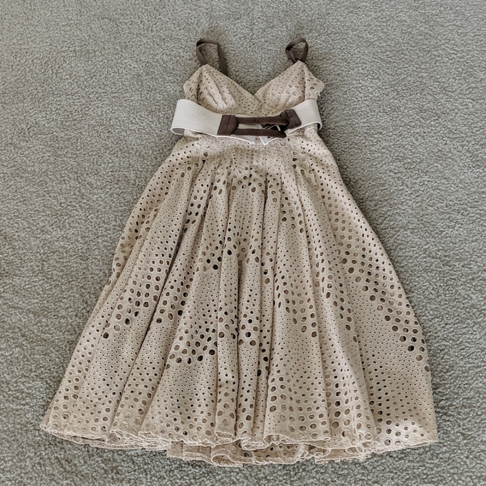 Boston Proper midi dress with belt